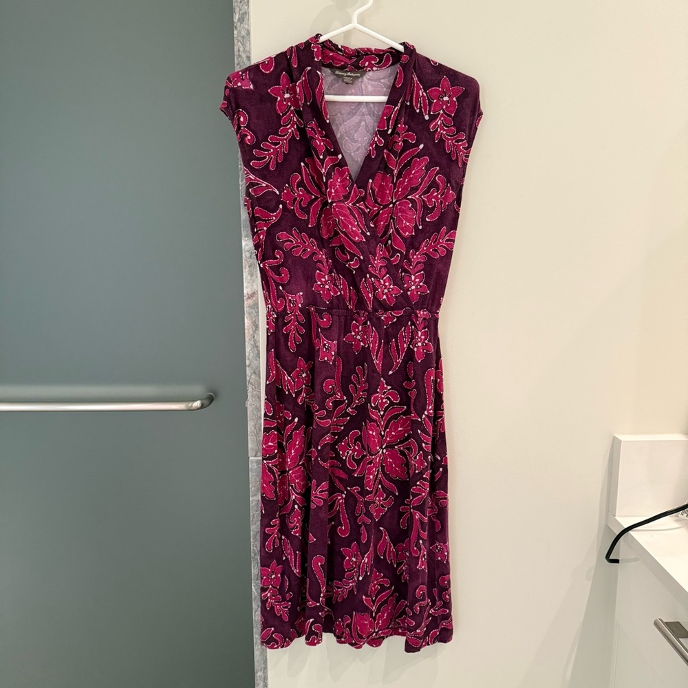 Tommy Bahama Magenta V-neck Dress